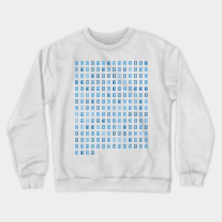 200 digit prime numbers (cyan rectangles) Crewneck Sweatshirt